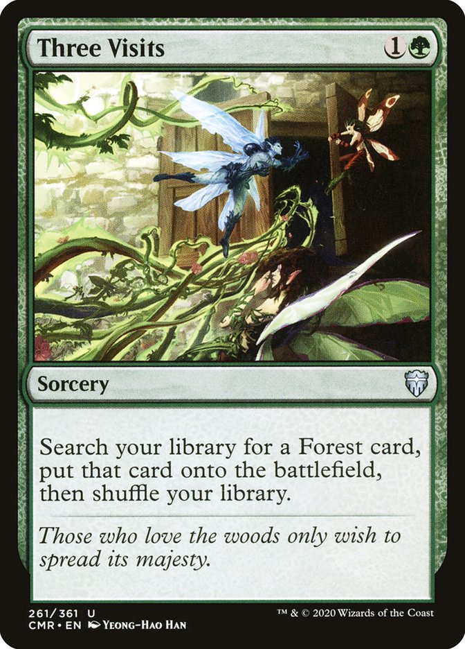 Three Visits | Commander Legends Foil | Commander | Card Kingdom