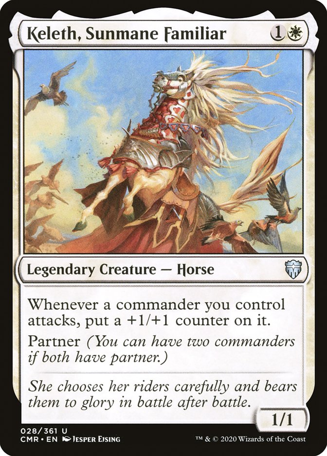 Keleth, Sunmane Familiar [Commander Legends] Heavily Played