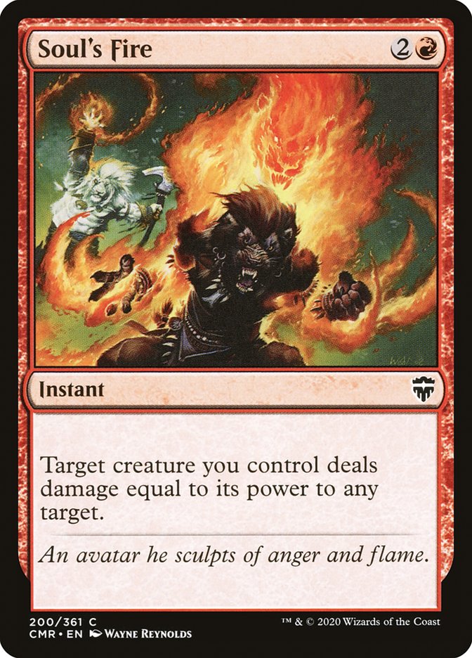 mtg cards like soul's fire Soul's Fire [Commander Legends] Heavily Played