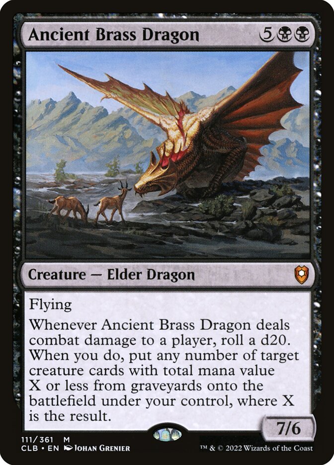 Ancient Brass Dragon | Commander Legends: Battle for Baldur's Gate |  Commander | Card Kingdom