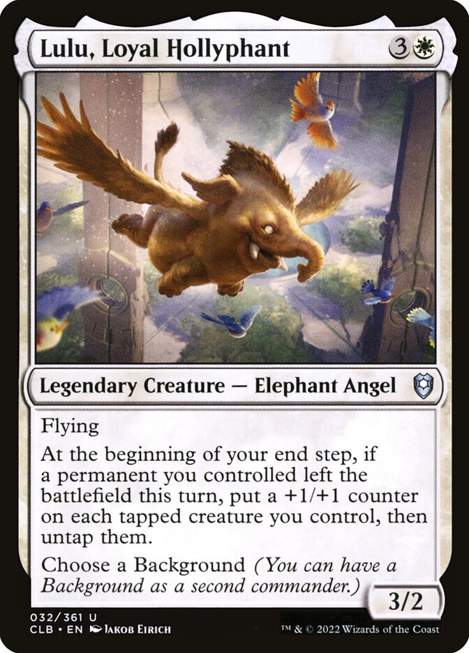 lulu mtg card Lulu, Loyal Hollyphant | Commander Legends: Battle for Baldur's Gate Foil |  Commander