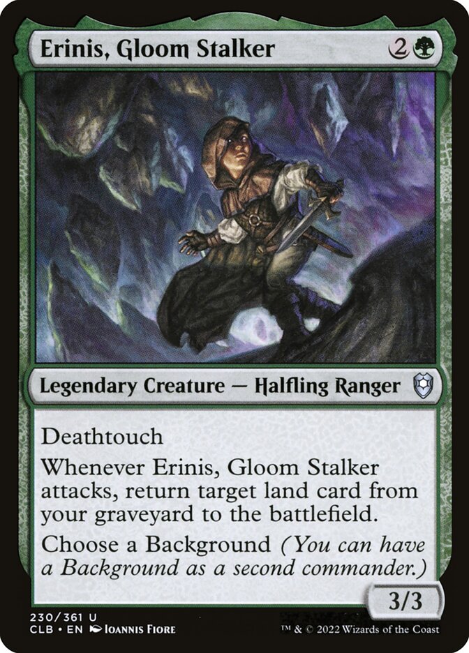 mtg background cards Criminal Past (Foil Etched) [Commander Legends: Battle for Baldur's Ga  Dungeons & Javas Erinis, Gloom Stalker | Commander
