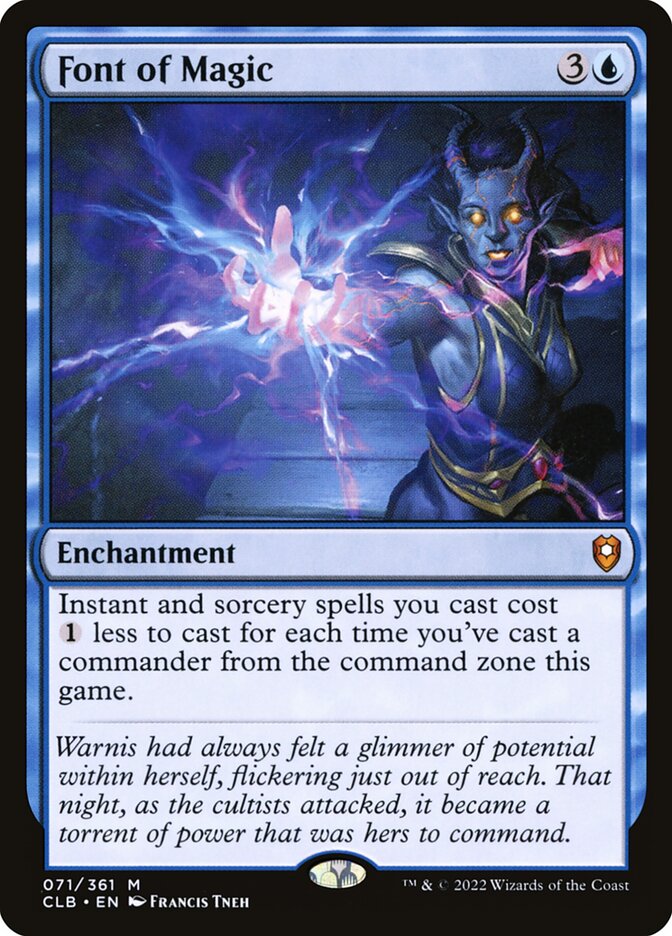 mtg card text font Font of Magic | Commander Legends: Battle for Baldur's Gate | Commander