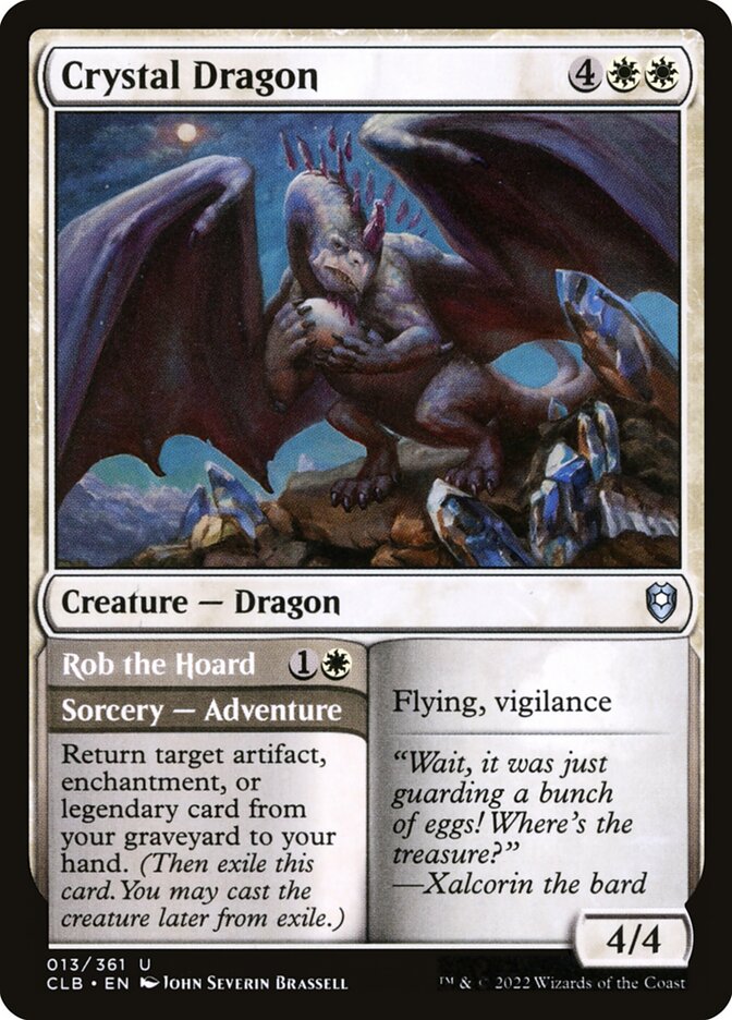 mtg secret lair nalac bonus card Cave of the Frost Dragon Art Card [Dungeons & Dragons: Adventures in t