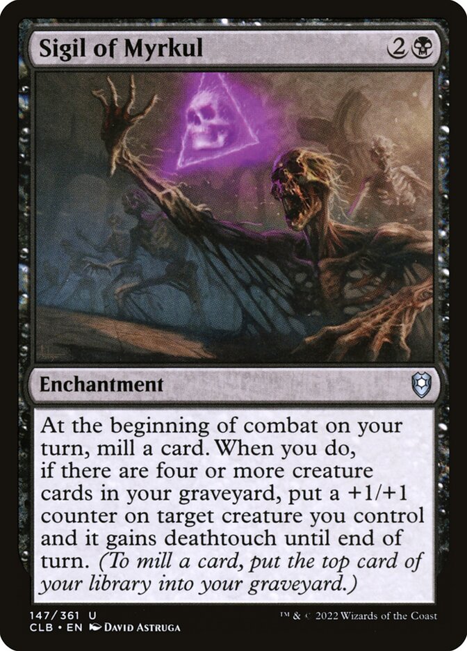 mtg myrkul commander deck Myrkul, Lord of Bones