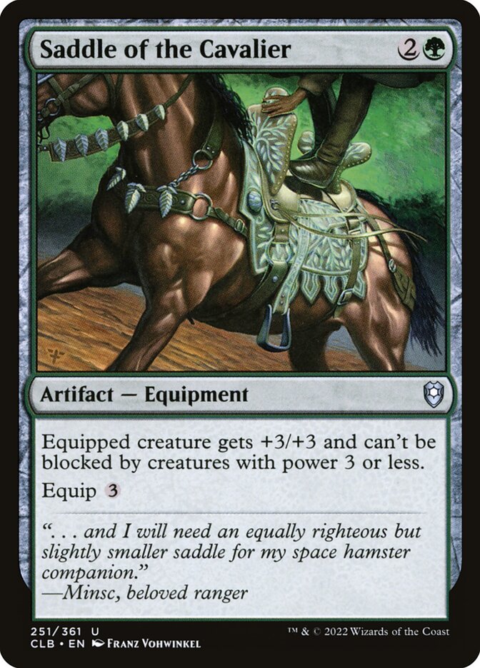 Saddle of the Cavalier | Commander Legends: Battle for Baldur's Gate Foil |  Commander | Card Kingdom