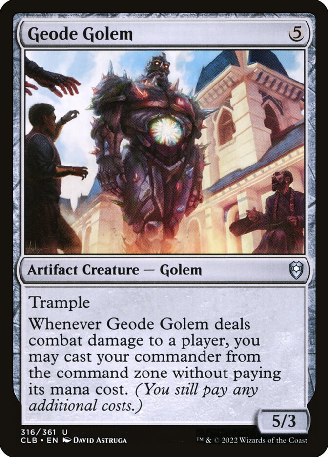 golem deck mtg commander Brenard, Ginger Sculptor FOOD GOLEM TOKENS Magic MTG Custom Commander Deck main image 0