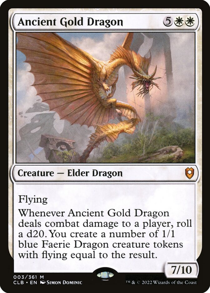 Ancient Gold Dragon | Commander Legends: Battle for Baldur's Gate Foil |  Commander | Card Kingdom