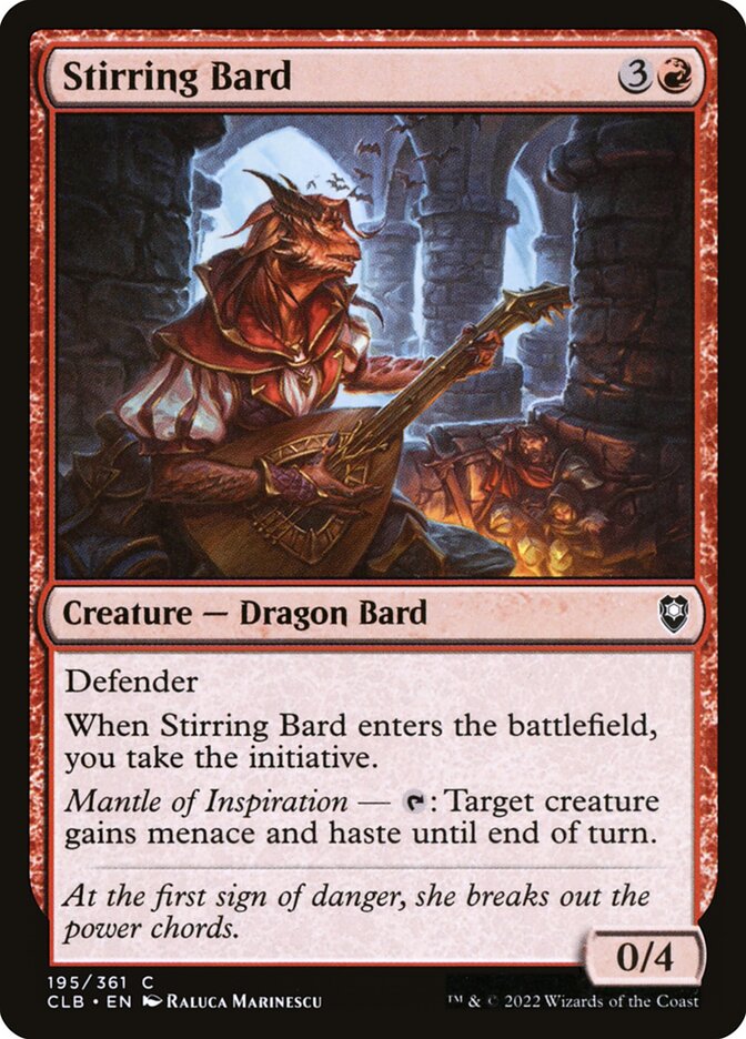 Stirring Bard | Commander Legends: Battle for Baldur's Gate Foil |  Commander | Card Kingdom