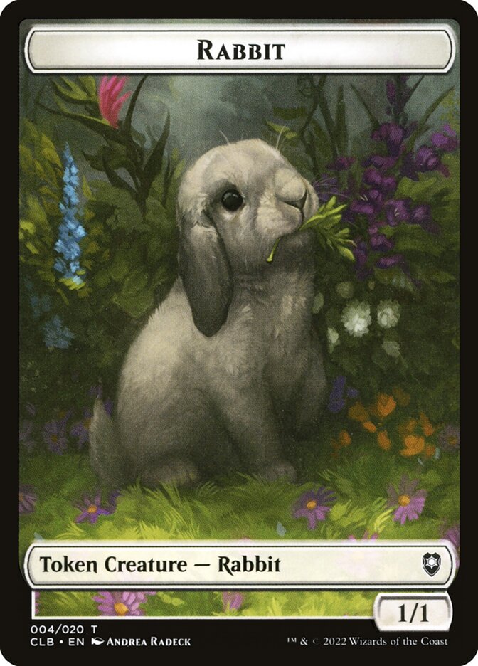 Rabbit Token | Commander Legends: Battle for Baldur's Gate Foil | Commander  | Card Kingdom