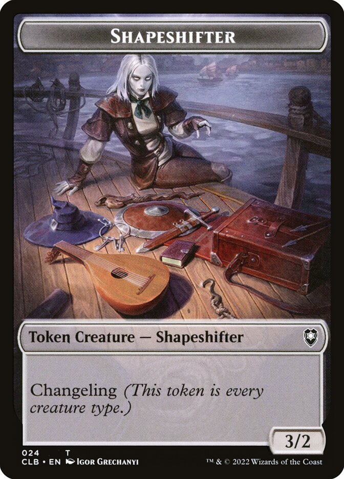 is token a card type mtg Shapeshifter // Shapeshifter Token | Commander Legends: Battle for Baldur's Gate | Commander Token card - MTG Wiki
