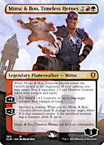 mtg minsc and boo commander deck Magic: the Gathering - & Boo, Timeless Heroes (285) Put three +1/+1 counters on up to one target creature with trample or haste Minsc & Boo, Timeless Heroes