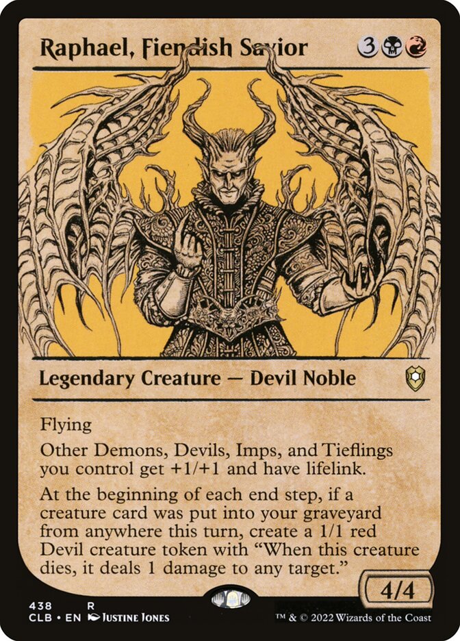 mtg raphael fiendish savior commander deck Magic: the Gathering - Raphael, Fiendish Savior (292)