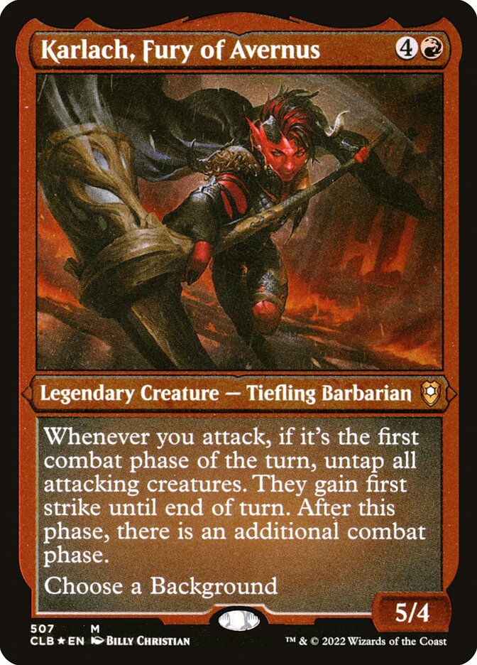 karlach fury of avernus mtg commander deck Karlach, Fury of Avernus Playmat main image 1