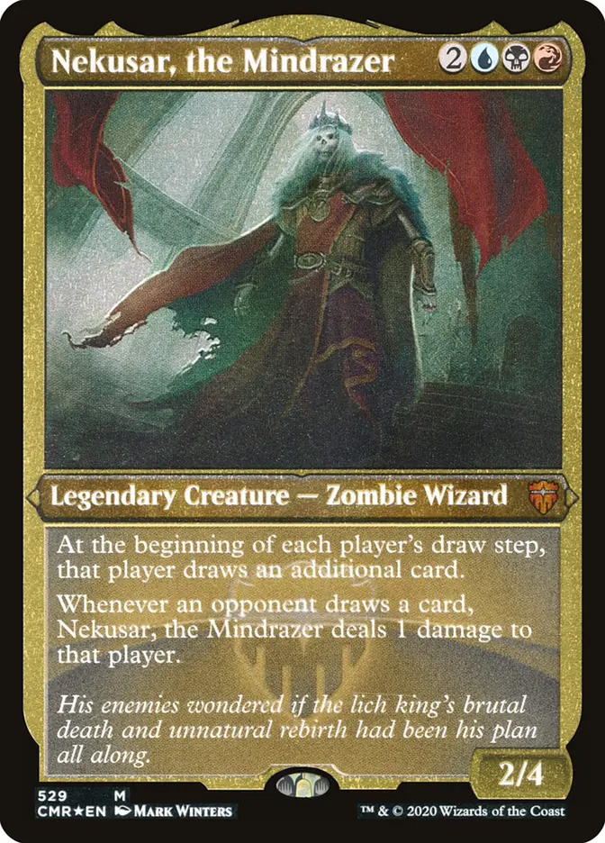mtg nekusar commander deck Nekusar, the Mindrazer FORCED CARD DRAW Magic Custom Dec  CommanderComplete Legendary Creature Zombie Wizard Mtg Commander Legends Nekusar, the