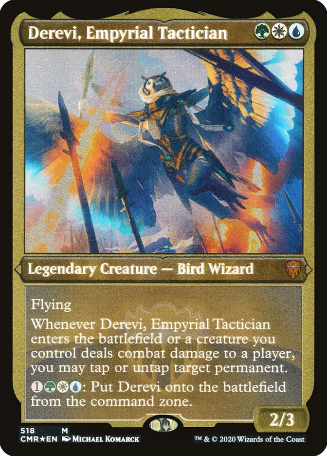 mtg derevi commander deck Derevi, Empyrial Tactician (foil-etched) (showcase) you may tap or untap target permanent. Technically Playable - Derevi, Empyrial