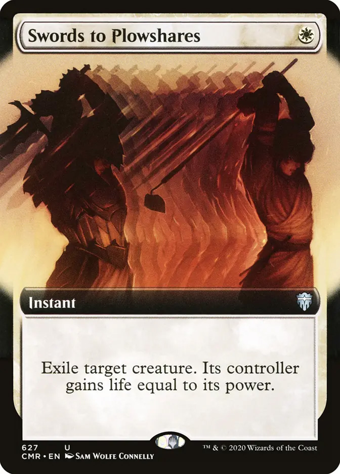 mtg final fantasy swords to plowshares (Borderless) [Bloomburrow Special Guests] In Magic Swords to Plowshares (#1021) (foil)
