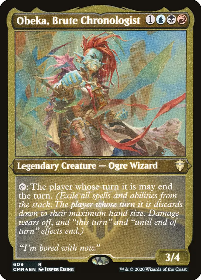mtg obeka commander deck Obeka, Spitter of Seconds EXTRA UPKEEPS Magic Custom Illustrated by Jesper Ejsing. Obeka, Brute Chronologist | Commander