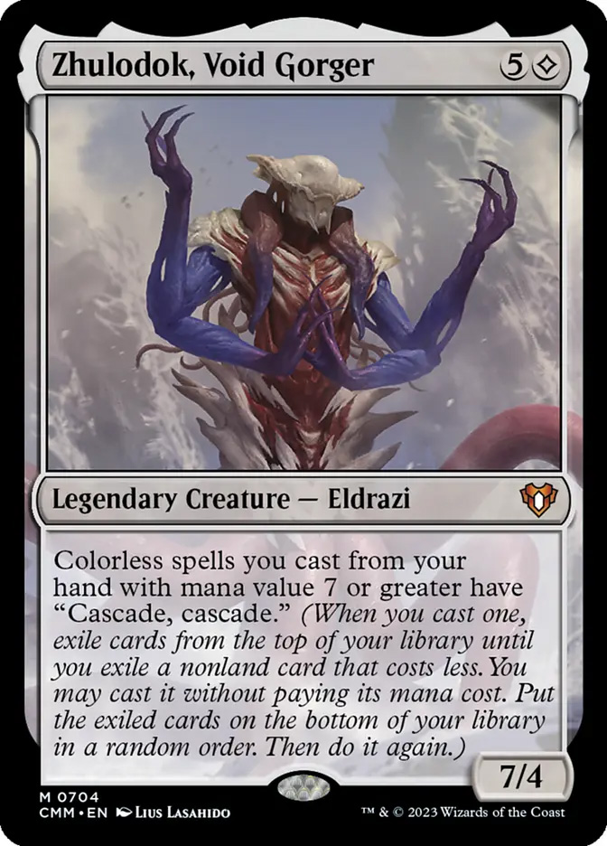 mtg zhulodok commander deck Masters Zhulodok, Void Gorger Standard Protector Sleeve – Gamers Paradise Put the exiled cards on the bottom of your library in a random order The New MtG Eldrazi Commander