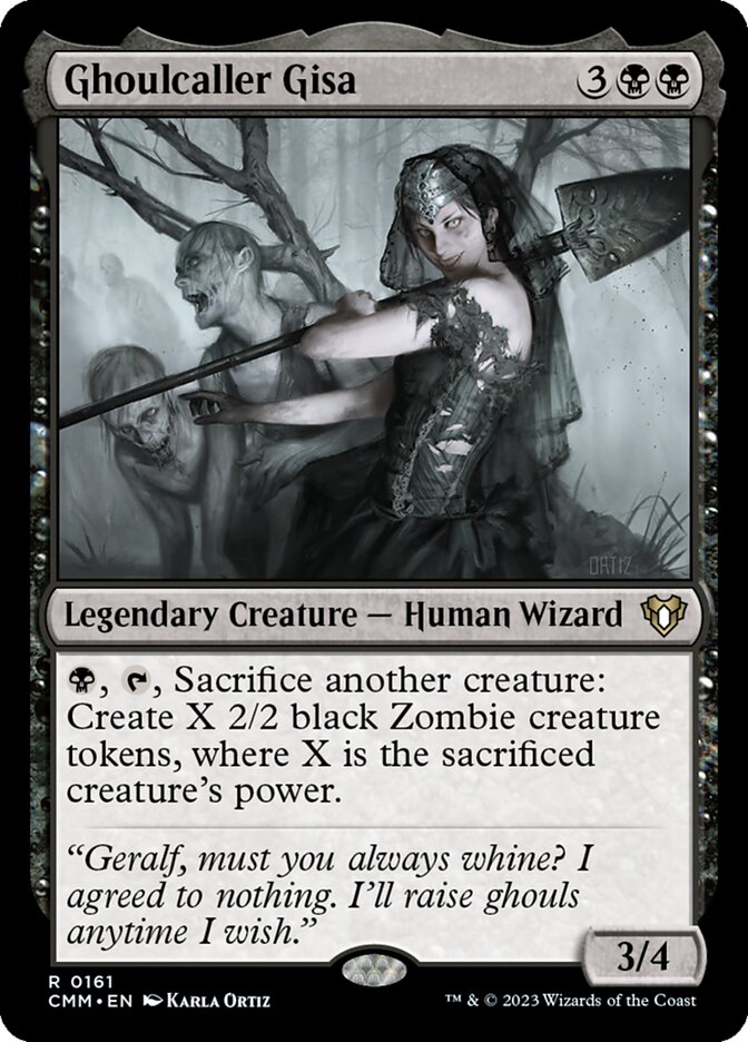 Mtg 2014 Commander Mythic Rare Ghoulcaller Gisa