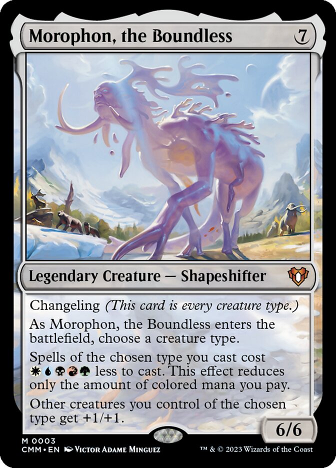 Magic the Gathering Commander Masters Mythic Rare Morophon, the Boundless #3