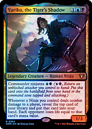 yuriko mtg commander deck Is Yuriko, the Tiger's Shadow good for a ninjutsu deck? 100 card Yuriko skipping commander tax with