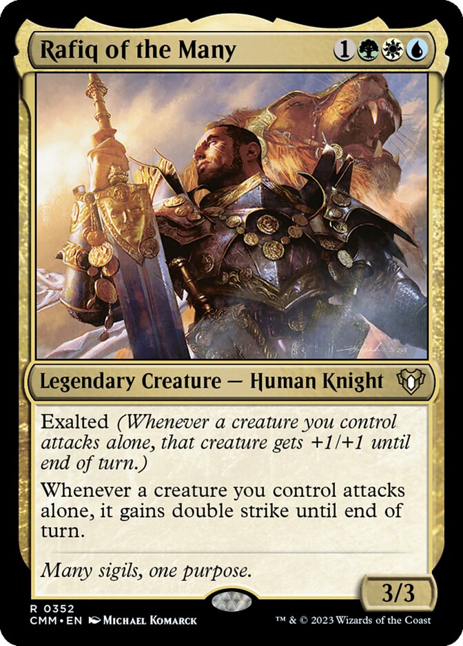 mtg rafiq of the many commander deck Shalai and Hallar +1/+1 COUNTERS Magic MTG Commander Deck main image 1