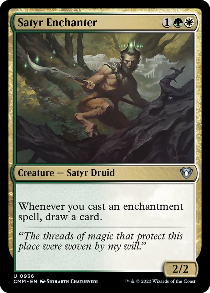 mtg satyr commander deck Magic The Gathering - Zendikar Rising - Wayfinder draw a card. Satyr Enchanter