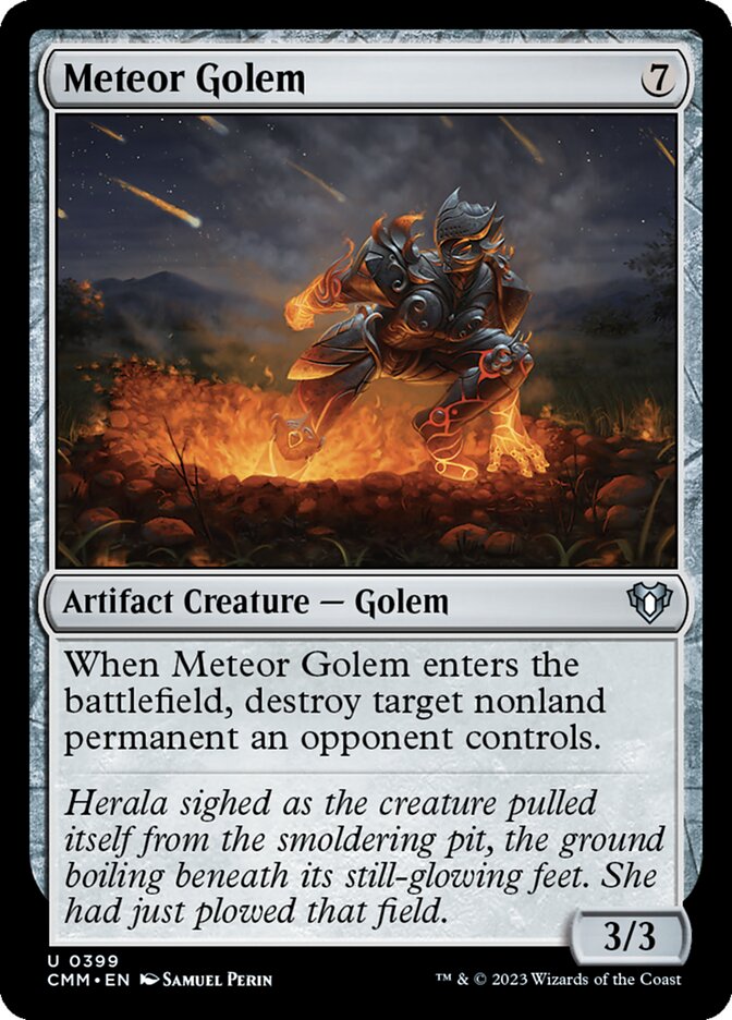 Meteor Golem [Commander Masters] Lightly Played