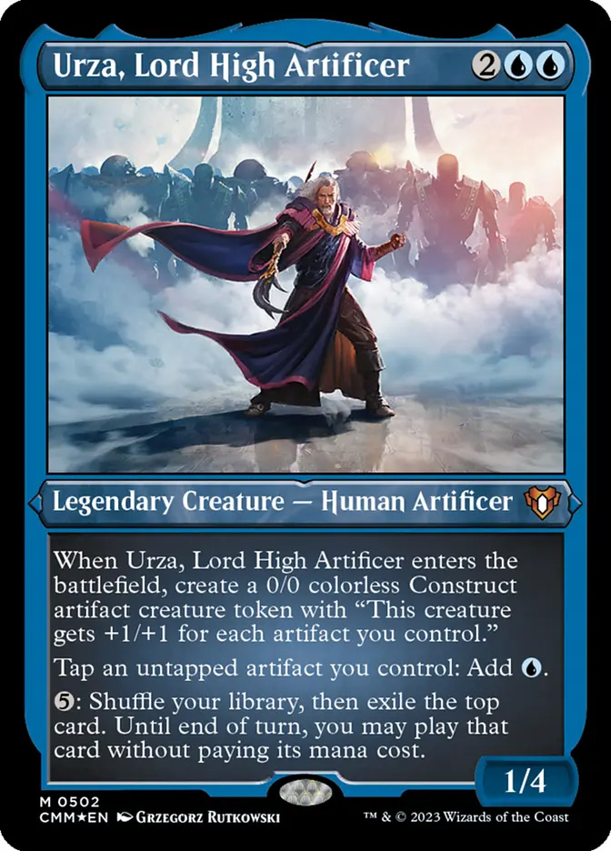 Commander Masters Variants Foil: Urza, Lord High Artificer (Foil