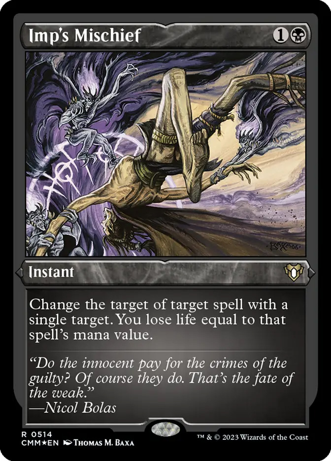 Commander Masters Variants Foil: Demonic Tutor (Foil Etched)