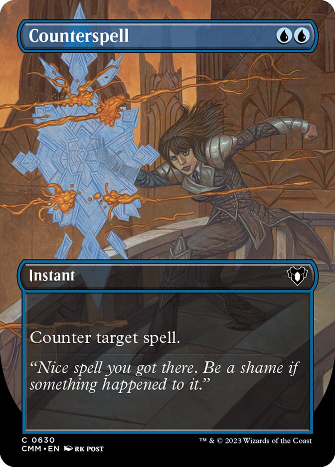 Commander Masters Variants Foil: Counterspell (Borderless)