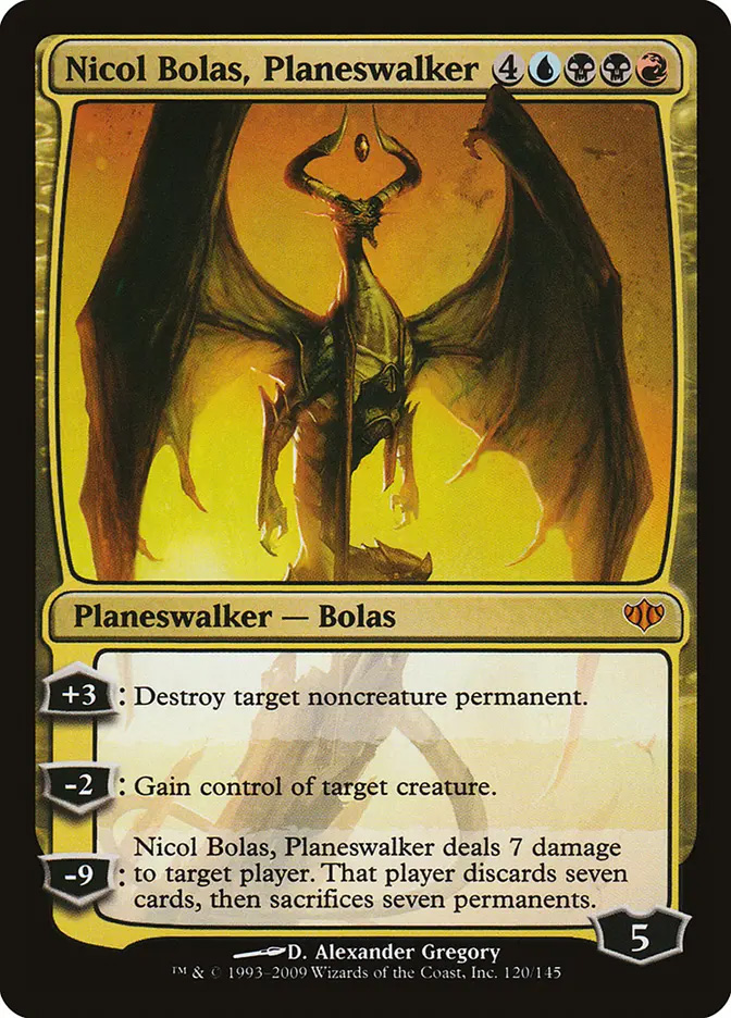 mtg nicol bolas planeswalker commander deck Bolas, the Ravager Ultimate Superfriends FIVE Planeswalkers Magic Planeswalker deals 7 damage to target player MTG Commander Deck EDH Deck