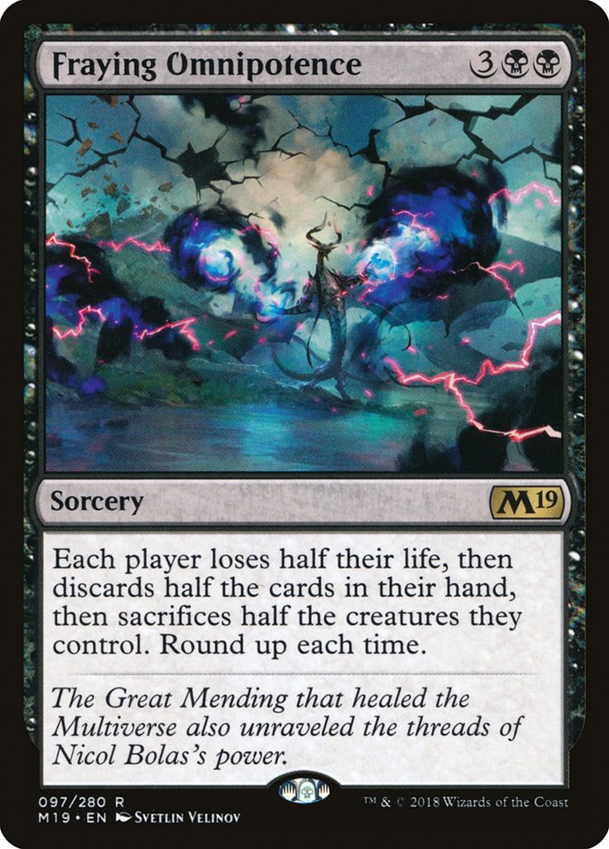 mtg core set 2019 cards Prodigious Growth [Core 2019]  FIVE6 Gaming Resplendent Angel gets +2/+2 and gains lifelink Fraying Omnipotence | Core Set