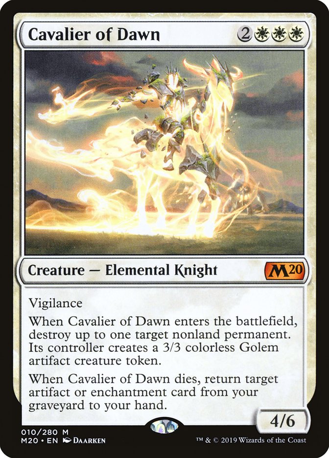 Cavalier of Flame | Core Set 2020 Foil | Modern | Card Kingdom