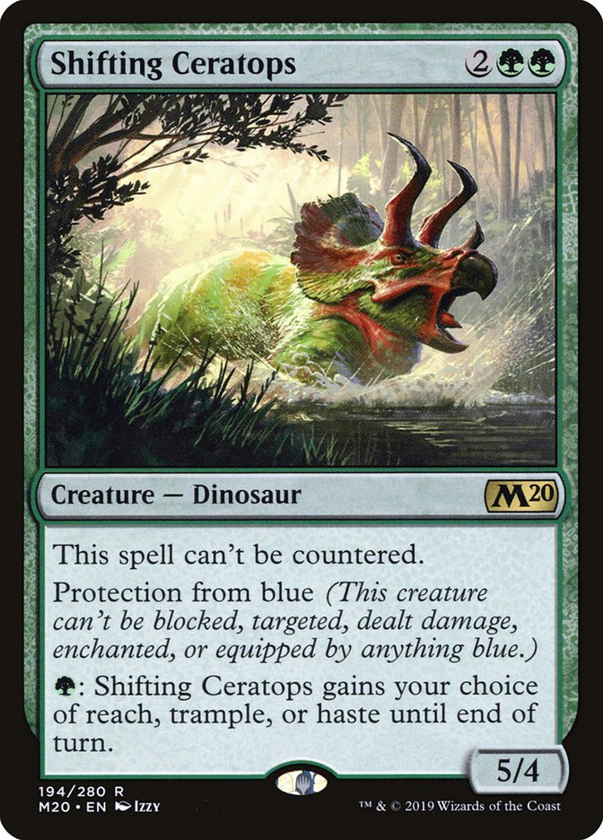 mtg future shifted cards Sight Mint / near mint condition trading card Shifting Ceratops | Core Set