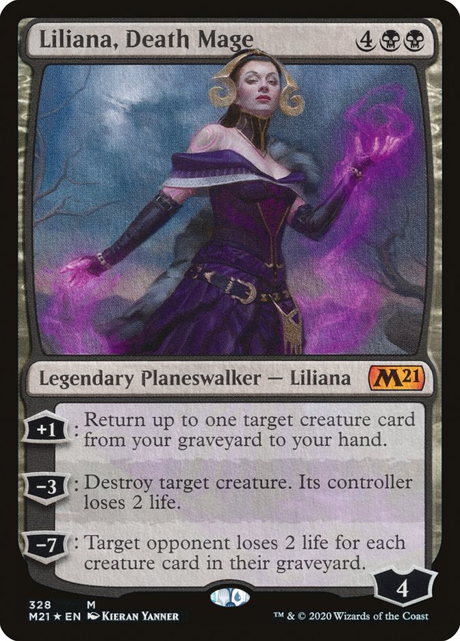 mtg liliana planeswalker cards Amazon.com: Magic: The Gathering Liliana Death Mage Planeswalker Deck |  Core Set 2021 (M21) main image 1