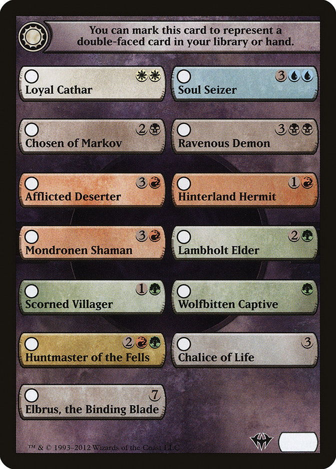 mtg checklist card MTG Magic Cards: SHADOWS OVER INNISTRAD CHECKLIST
