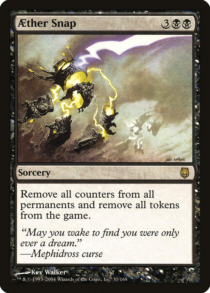 snap mtg card Aether Snap | Darksteel | Modern