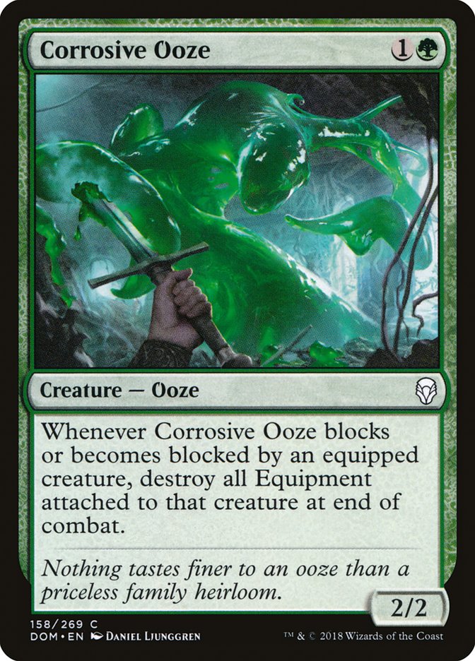 ooze mtg cards March of the World (Fracture Foil) In nature Corrosive Ooze | Dominaria |