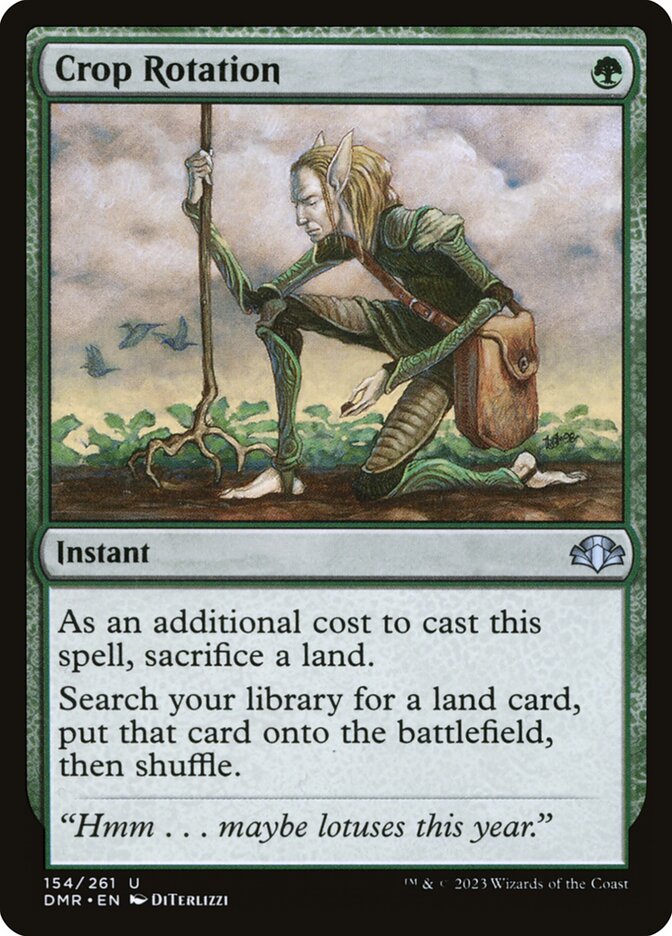 Crop Rotation (154) - Dominaria Remastered - Moderately Played