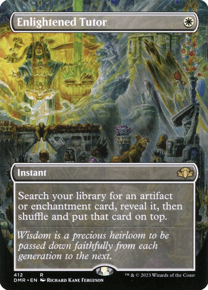 Dominaria Remastered Variants Foil: Enlightened Tutor (Retro Frame)