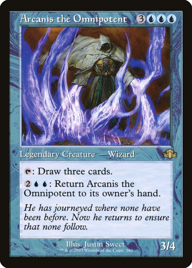 Dominaria Remastered Variants Foil: Arcanis the Omnipotent (Retro