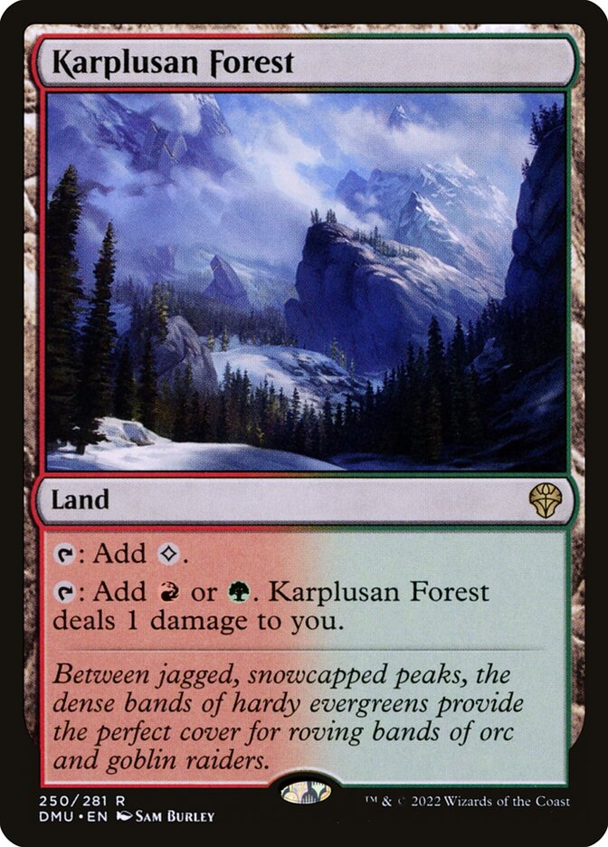 Magic: The Gathering - Karplusan Forest (Foresta Di Karplus) - Carta Rara Dalla Decima Edizione (10E)