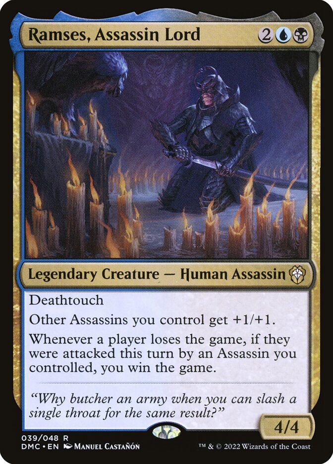 Ramses, Assassin Lord | Dominaria United Commander Decks | Commander | Card  Kingdom