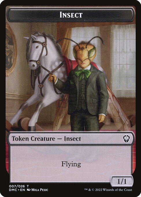 mtg insect deck commander Insect // Soldier Double-Sided Token [Starter Commander Decks]