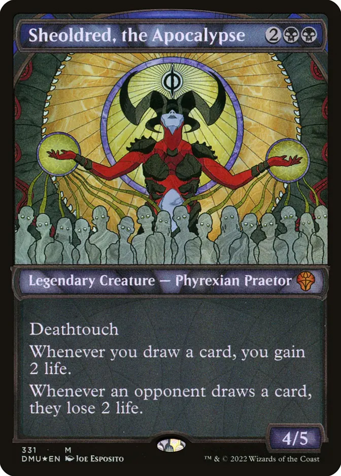 mtg sheoldred the apocalypse commander deck Sheoldred, Custom  ElkoyTCG you gain 2 life Sheoldred, the Apocalypse Custom Deck