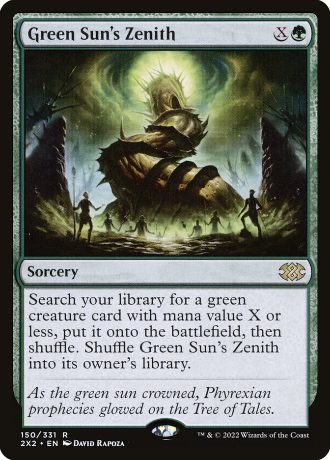 ②MTG foil 緑の太陽の頂点/Green Sun's Zenith EMA double-masters-2022-263007?