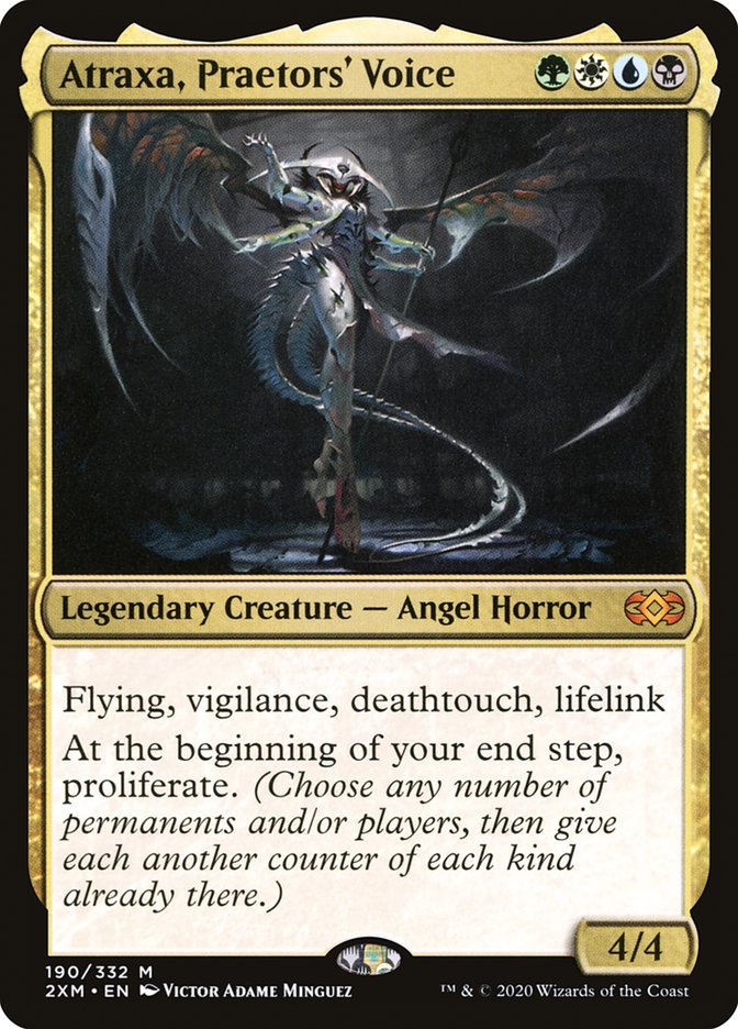 MtG Double Masters Mythic Rare Atraxa, Praetors' Voice #190