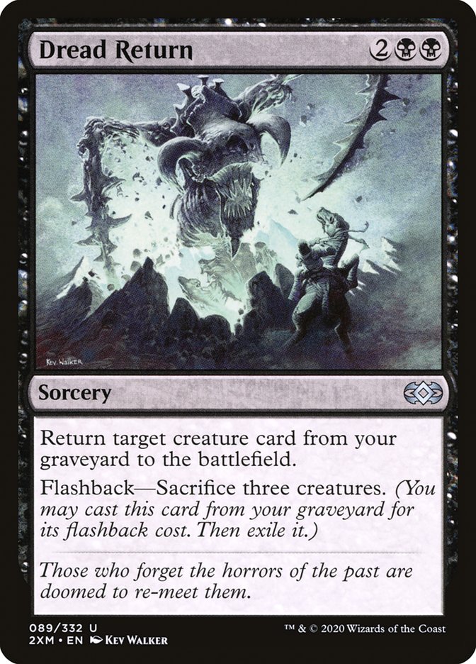 mtg return exiled cards to graveyard Dread | Double Masters If a card or token would be put into a graveyard from anywhere Exile into Darkness | Saviors